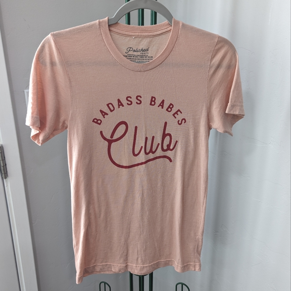 Badass Babes Club T-shirt by Polished Prints